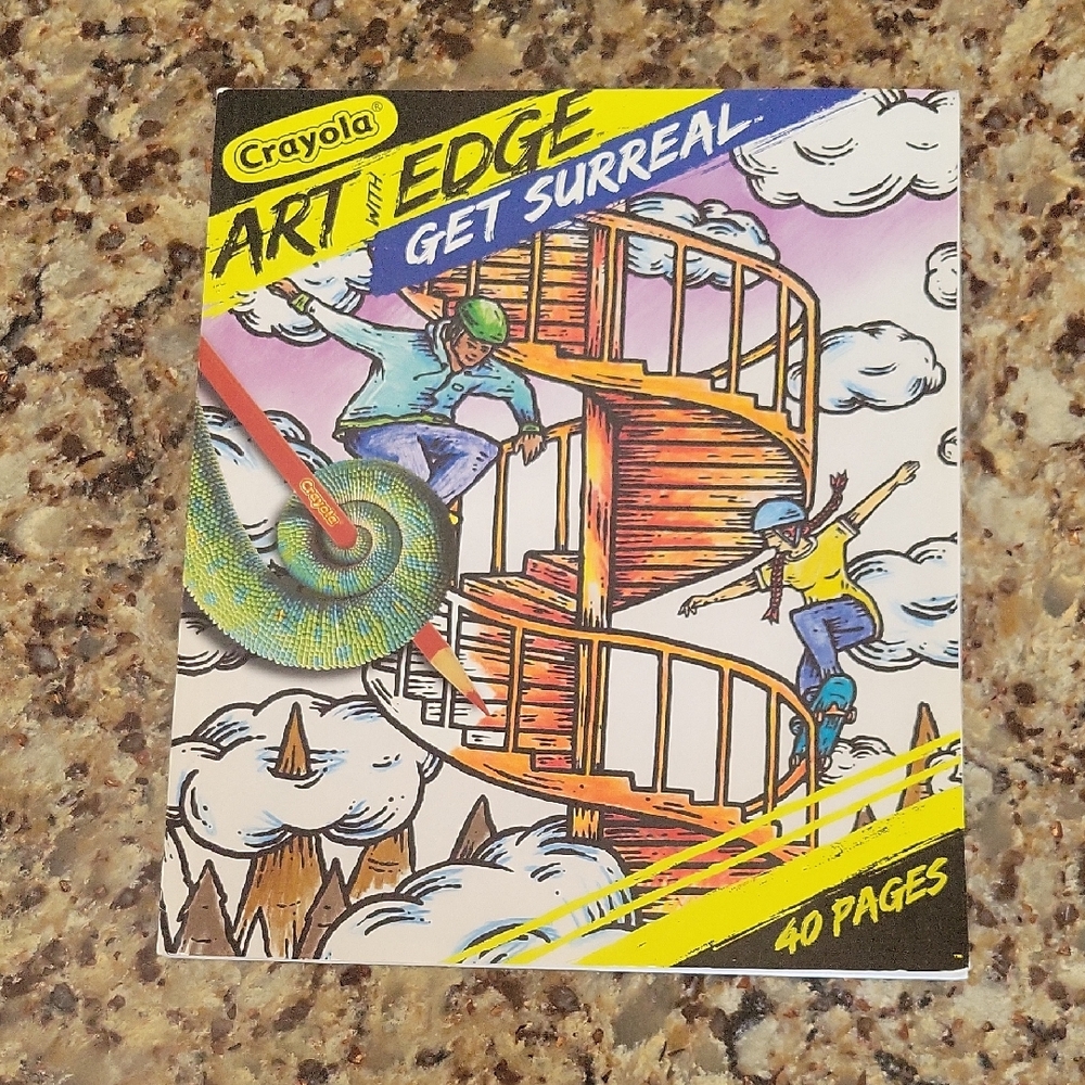 Crayola Yellow and Red Drawing Art Illustration